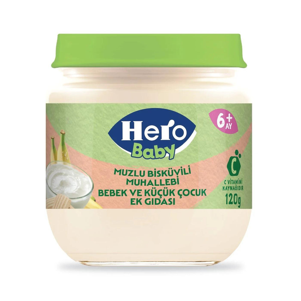 Hero Baby Banana & Biscuit Baby Food Puree 120g