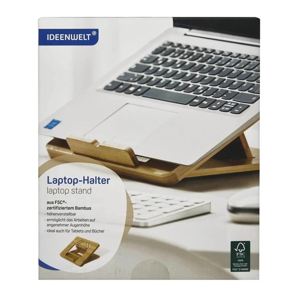 Ideenwelt Bamboo Laptop Stand for Ergonomic Viewing 1 Count
