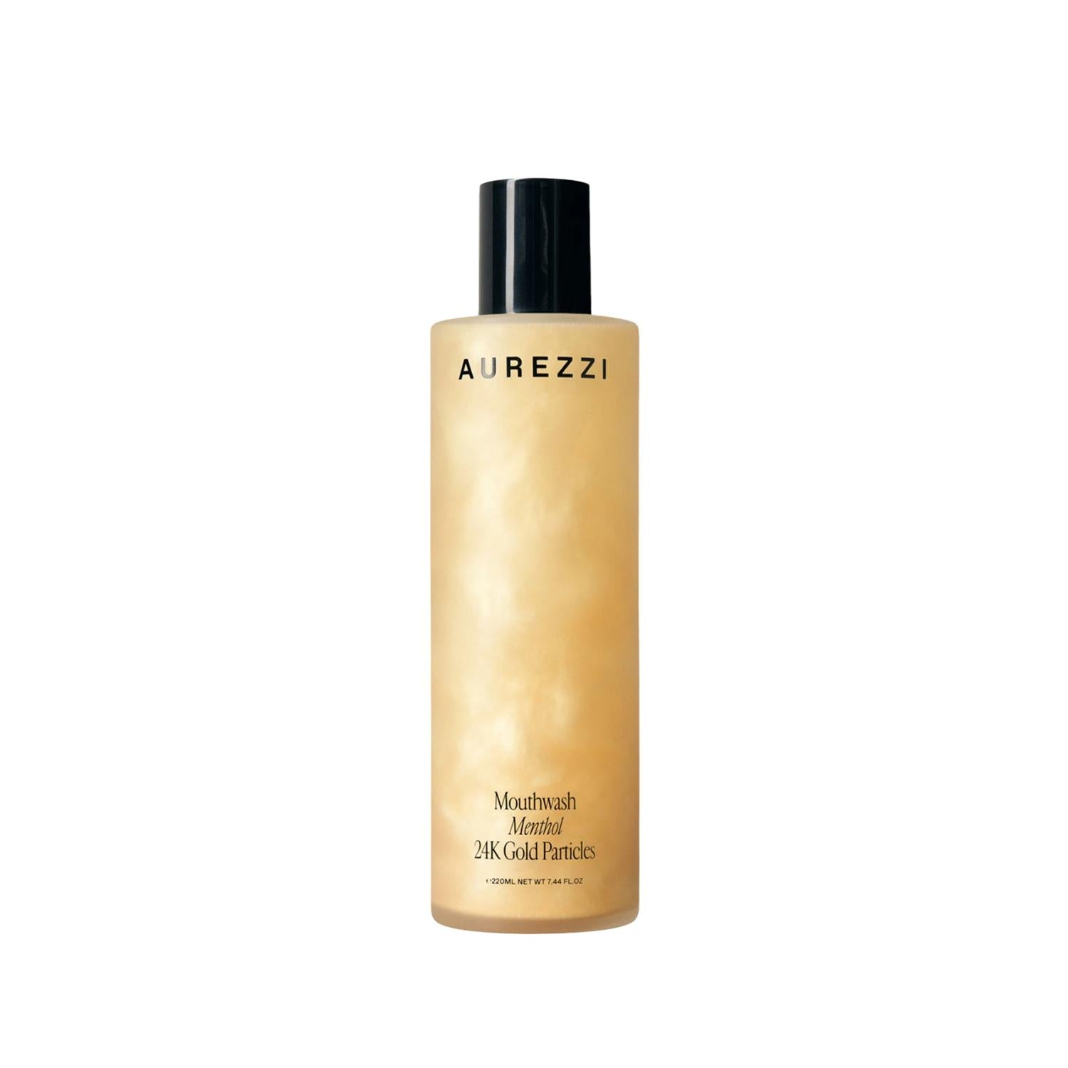 Aurezzi 24K Gold Particles Menthol Mouthwash 220 ml