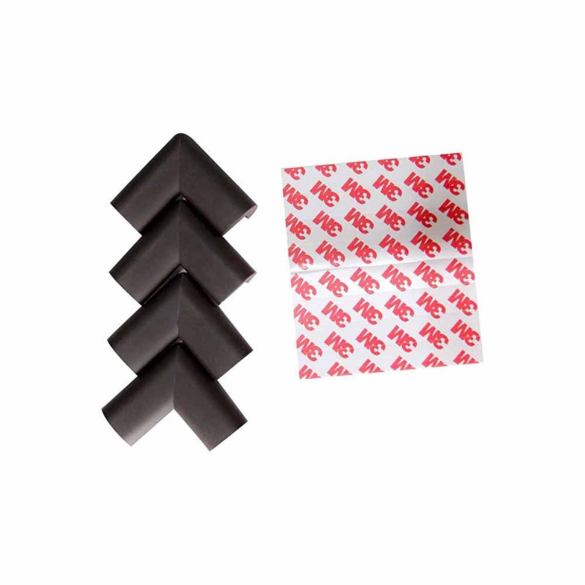 Miny Baby Brown Corner Protector - Soft Rubber Child Safety Protectors for Furniture Edges (4 Pack) Miny Baby Brown Corner Protector - Child Safety Solution baby corner protector, child safety corner protector, rubber corner protector, brown corner protector, childproofing corner protectors, baby safety products, child safety products, furniture edge protectors, soft rubber corner protectors, home safety solutions