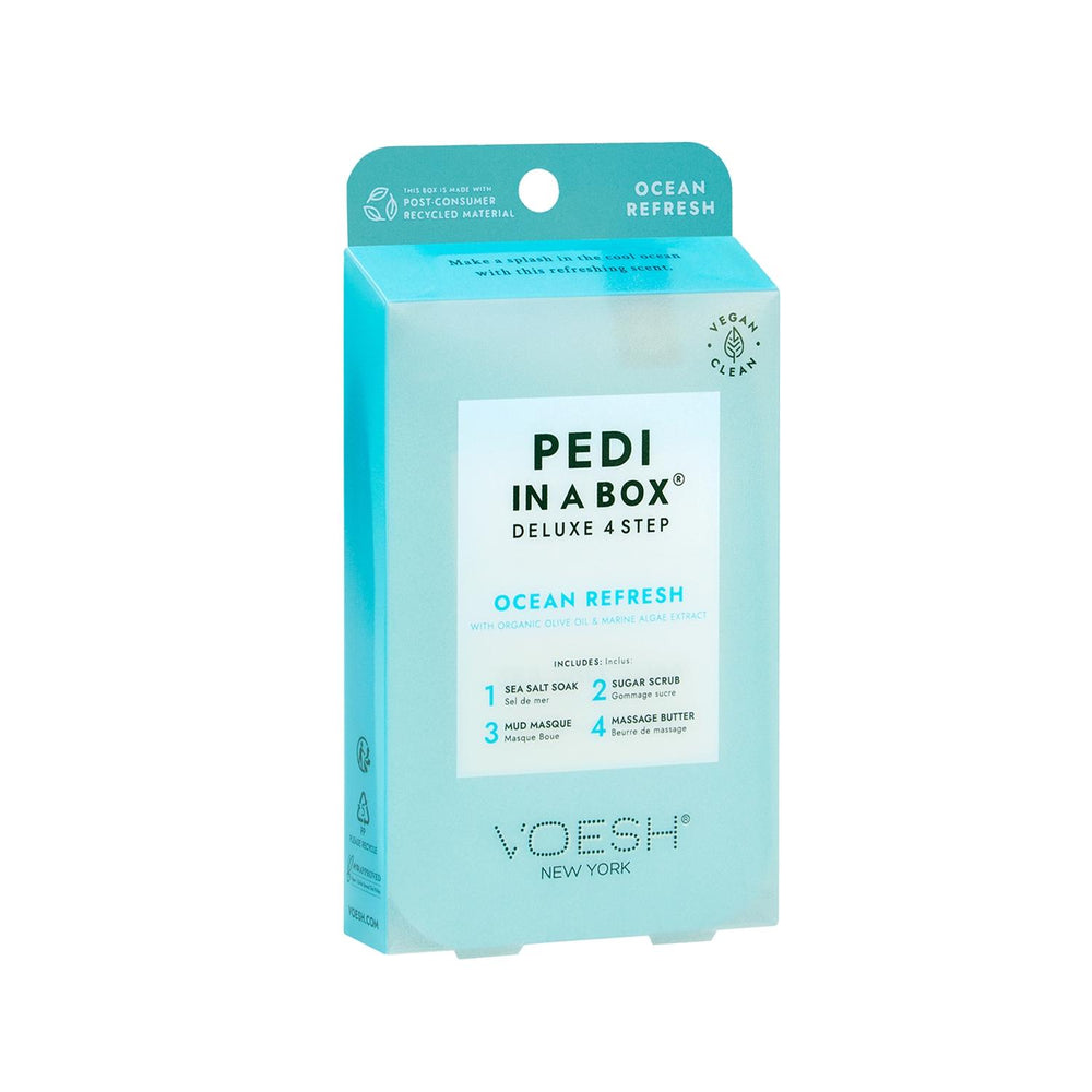 Voesh New York Deluxe Pedicure Kit - 4-Step At-Home Pedicure Set with Ocean-Inspired Skincare Voesh New York Deluxe Pedicure Kit - 4-Step Foot Care pedicure kit, at-home pedicure, deluxe foot care, Voesh New York, 4-step pedicure set, ocean-themed skincare, foot care routine, spa-like experience, self-care, luxury pedicure, foot nourishment, skincare, beauty products, at-home spa, relaxation, foot health