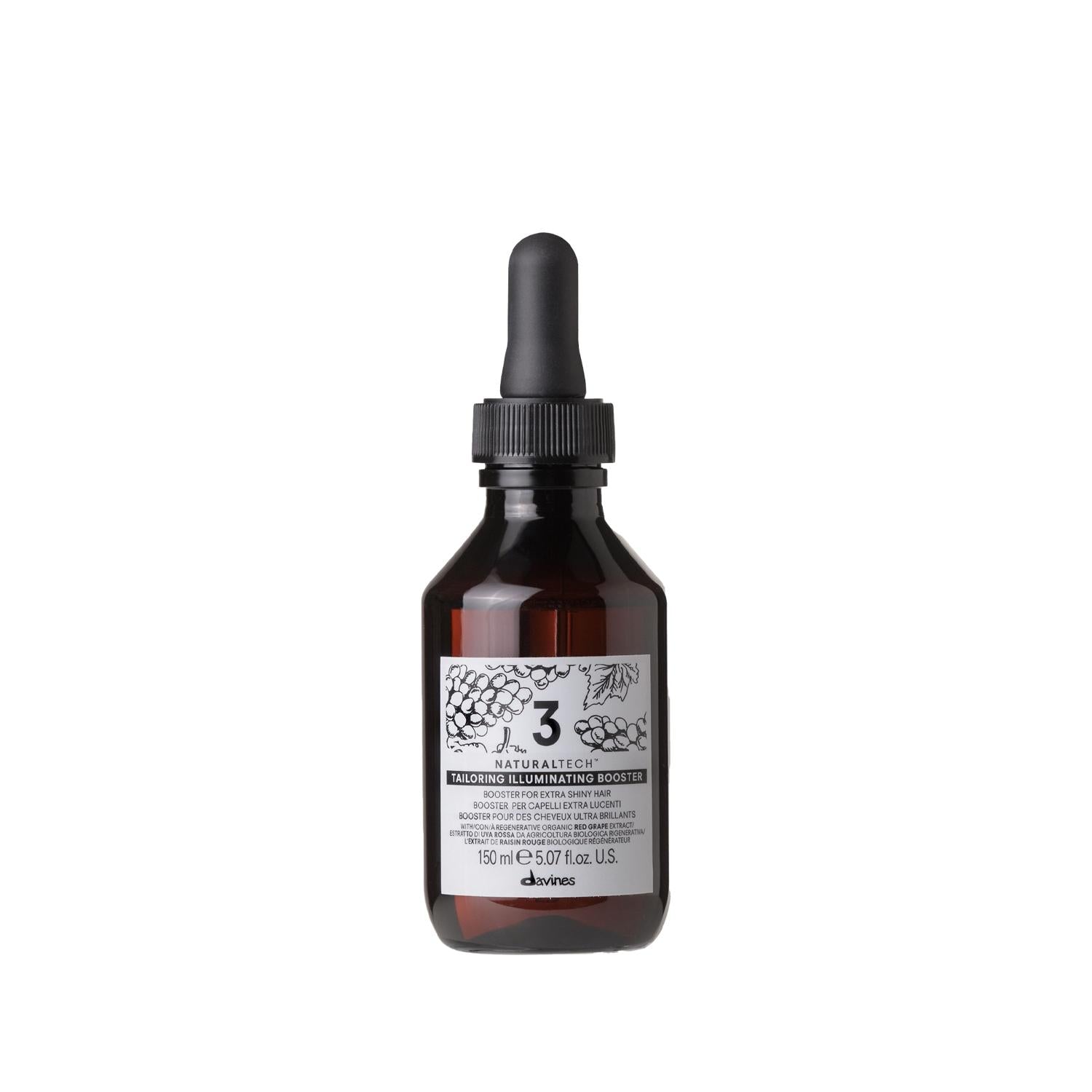 Davines NaturalTech Tailoring Booster 3 Illuminating Hair Care Product - 150ml, Natural Hair Illumination & Enhancement Davines NaturalTech Tailoring Booster 3 - Natural Hair Illumination Davines NaturalTech, Hair Illuminating Product, Natural Hair Care, Tailoring Booster 3, Davines Hair Products, Hair Care, Natural Ingredients, Hair Shine, Hair Vitality, Premium Hair Care