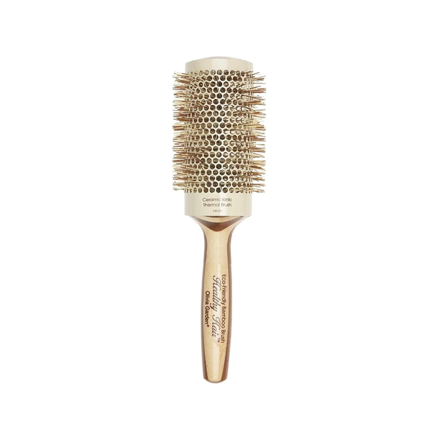 Olivia Garden Bamboo Touch Blowout Thermal Hair Brush Size 53 - Eco-Friendly Thermal Styling for Detangling & Blowout Olivia Garden Bamboo Thermal Hair Brush - Eco-Friendly Blowout Styling Bamboo hair brush, Thermal hair styling, Blowout brush, Olivia Garden hair tools, Eco-friendly hair care, Hair detangling, Thermal styling brush, Bamboo hair care, Gentle hair brush, Hypoallergenic hair brush, Hair styling tools, Blowout styling, Professional hair care, Sustainable hair products
