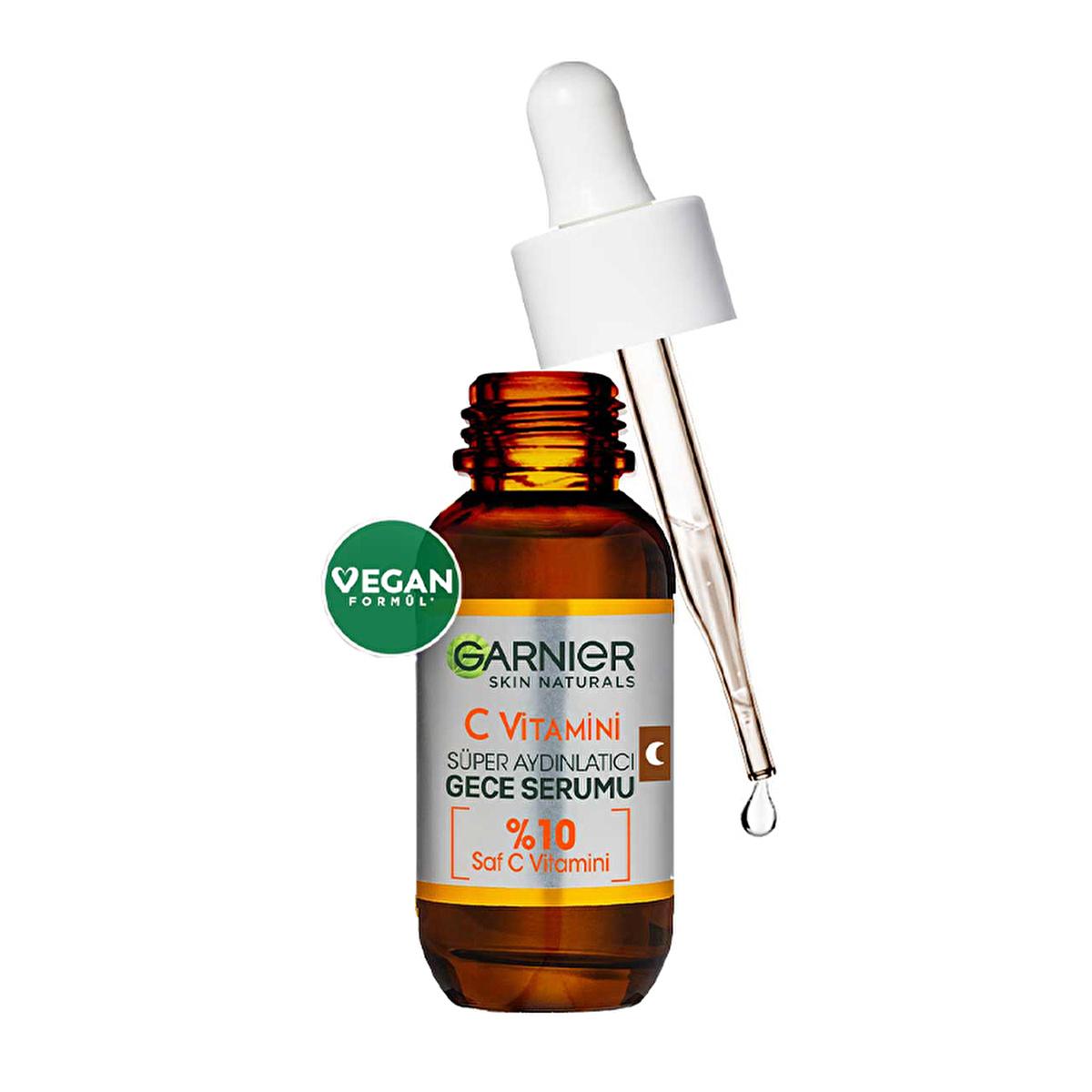 Garnier Vitamin C Face Serum - Brightening &amp; Anti-aging Night Serum with Hyaluronic Acid Garnier Vitamin C Serum - Brighten &amp; Anti-age Vitamin C Face Serum, Hyaluronic Acid Skincare, Anti-aging Night Serum, Brightening Facial Serum, Garnier SkinCare Products, anti-aging skincare, skin brightening, hyperpigmentation, skincare routine, evening skincare, facial serum, night serum, Vitamin C benefits, Hyaluronic Acid benefits