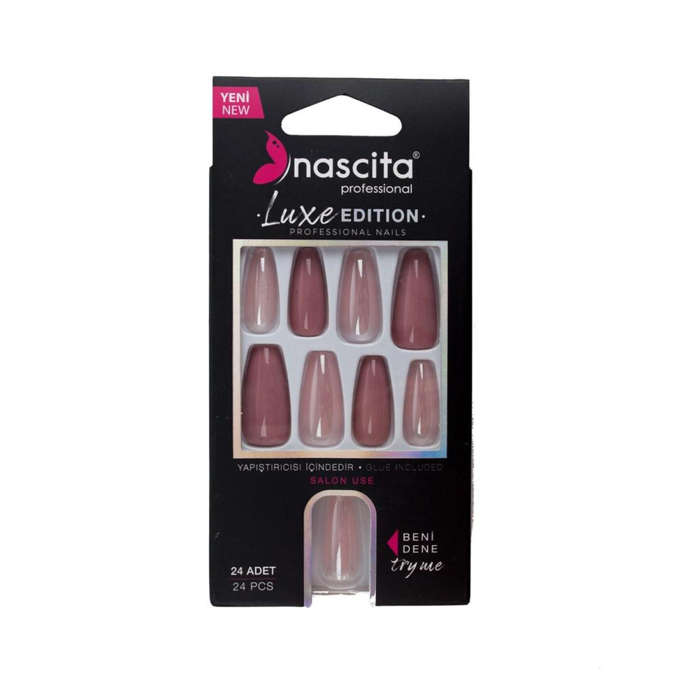 Nascita Luxe Edition Dusty Rose Ballerina False Nails 24-Pack