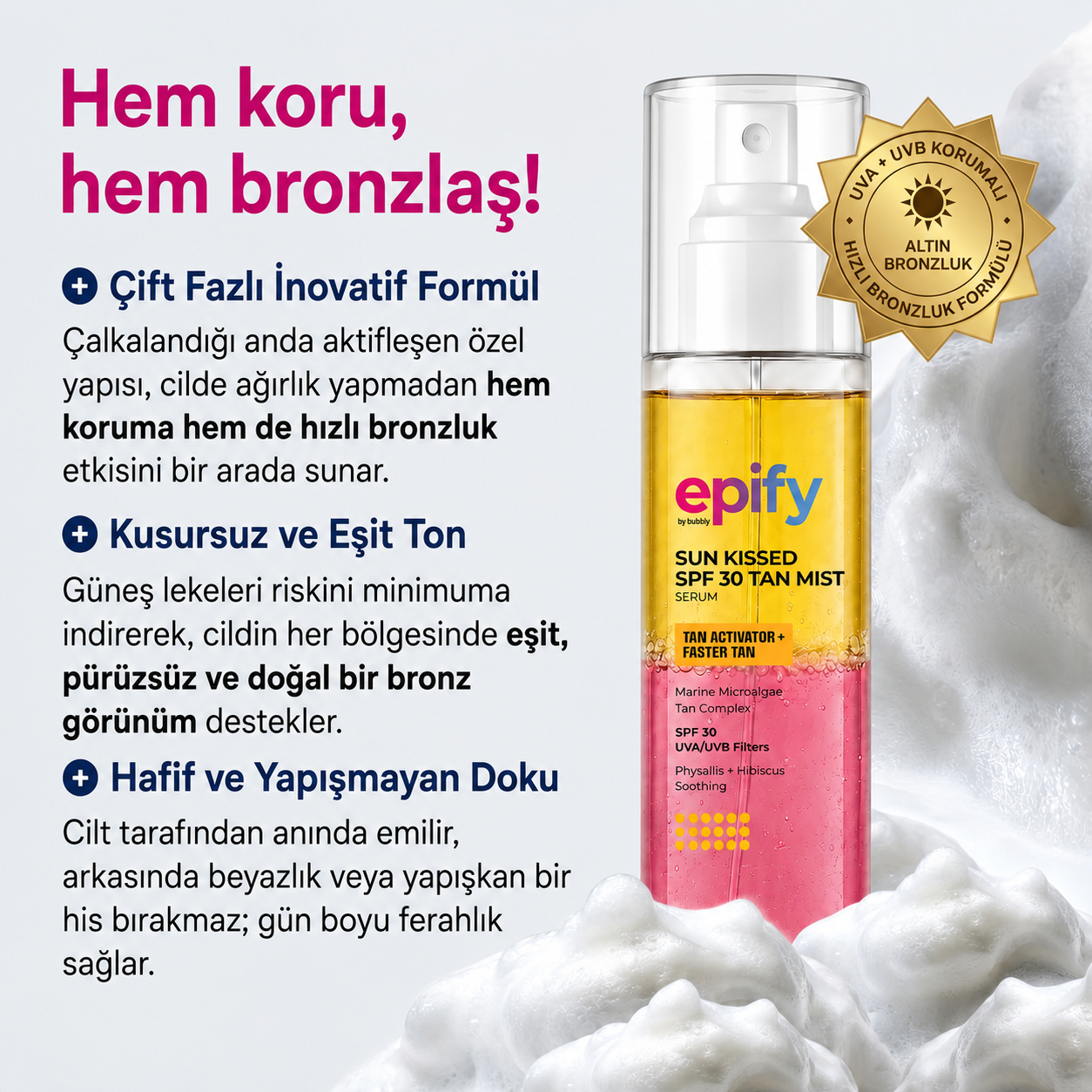 Epify Double Tan Spray ingredients