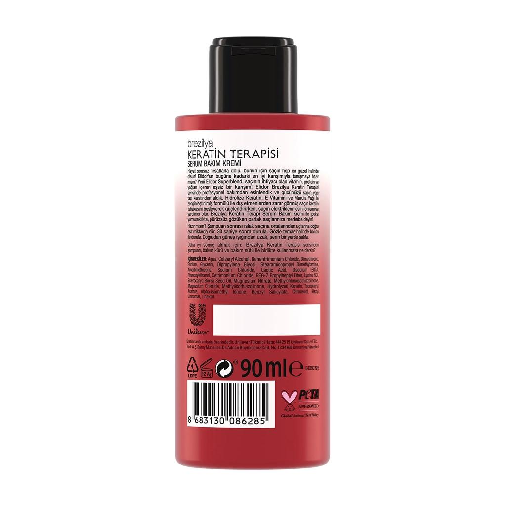 Elidor Keratin Therapy Hair Cream for Smooth Shine 90 ml