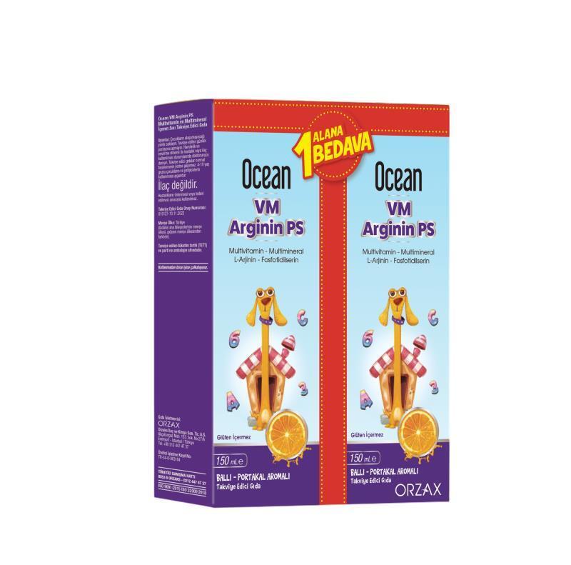 Ocean VM Arjinin - Premium Arginine Syrup for Heart Health & Performance - 2 x 150ml Ocean VM Arjinin Syrup - Heart Health & Performance Arginine Syrup, Dietary Supplement Syrup, Nutritional Supplement, Health Supplements, Amino Acid Supplement, Heart Health, Exercise Performance, Recovery, Kids Supplements, Fitness Nutrition, Wellness Products