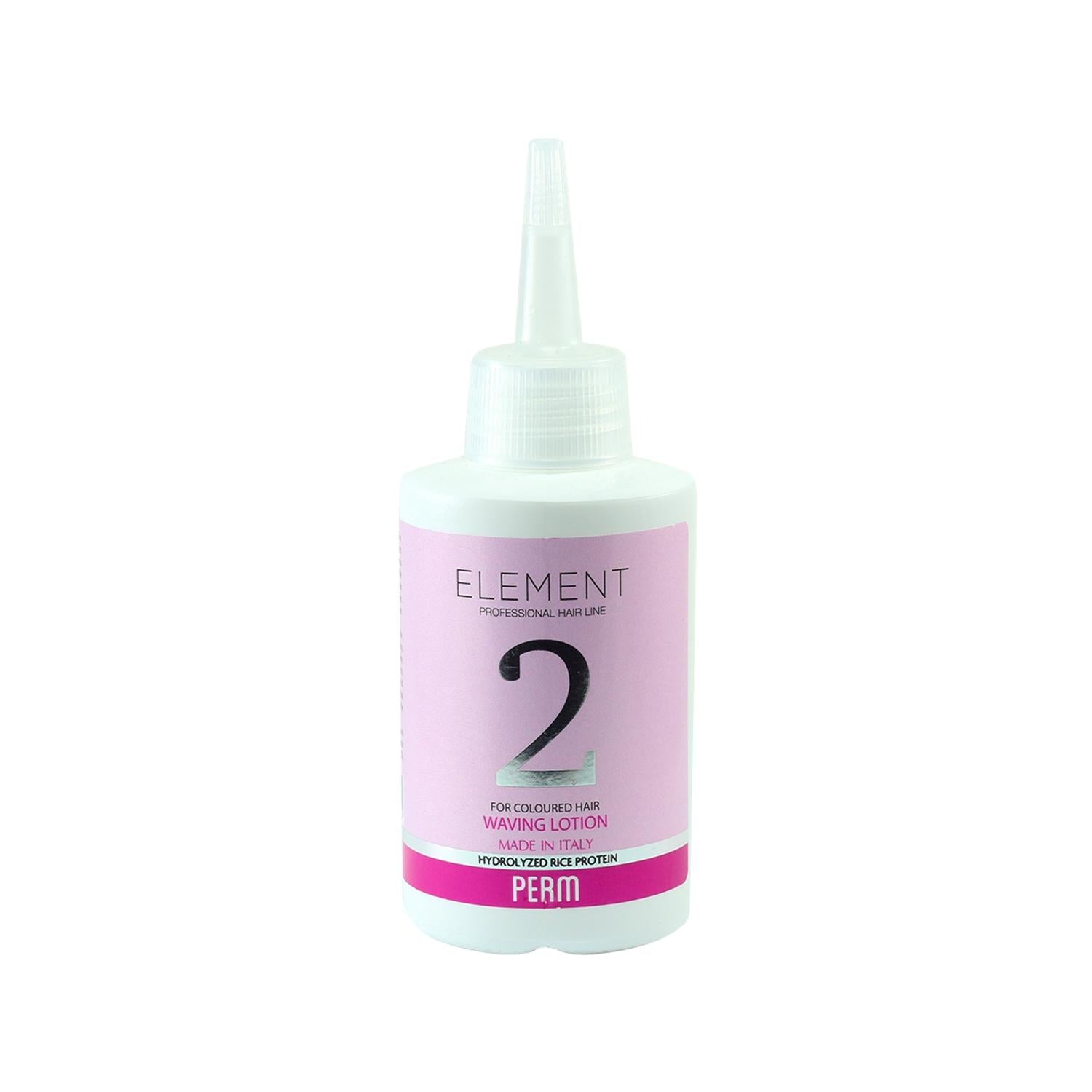 Element Perma Hair Treatment No:2 125ml - Effective Chemical Hair Care Solution Element Perma Hair Treatment No:2 125ml Hair care product, Hair treatment, Element Perma, Chemical hair care, Hair perming solution, Hair treatment solution, Chemical-based hair treatment