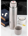 Cooker Stainless Steel Thermos 750ml - Keeps Drinks Hot/Cold for 24 Hours, Durable & Ergonomic Design Cooker Stainless Steel Thermos 750ml - 24 Hour Temperature Control stainless steel thermos, insulated flask, double-walled thermos, outdoor thermos, hot and cold beverage container, picnic essentials, hiking gear, durable tableware, modern design, thermal insulation, 24-hour temperature retention, ergonomic design, non-breakable, local production, outdoor enthusiasts, office accessories, home goods