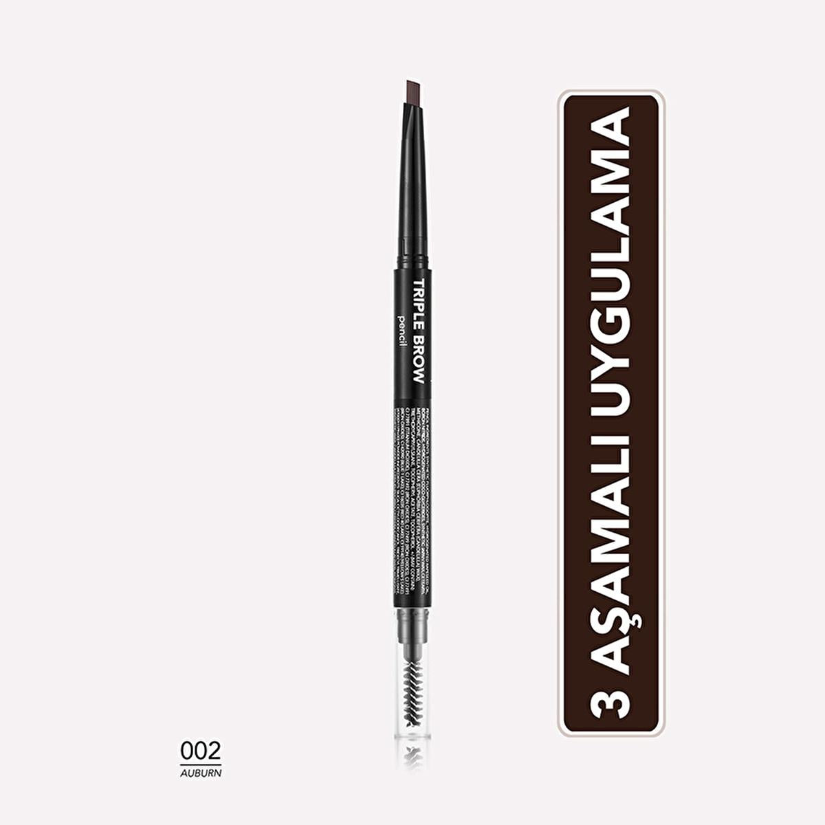 Flormar Triple Brow Fırça ve Pudra Başlıklı Kaş Kalemi - Multi-Functional Eyebrow Cosmetic for Natural Enhancement Flormar Triple Brow - Multi-Functional Eyebrow Cosmetic eyebrow cosmetic, multi-functional makeup, long-lasting eyebrow product, eyebrow pencil and powder, natural eyebrow enhancement, cosmetic, beauty, makeup, grooming, eyebrow care