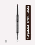 Flormar Triple Brow Fırça ve Pudra Başlıklı Kaş Kalemi - Multi-Functional Eyebrow Cosmetic for Natural Enhancement Flormar Triple Brow - Multi-Functional Eyebrow Cosmetic eyebrow cosmetic, multi-functional makeup, long-lasting eyebrow product, eyebrow pencil and powder, natural eyebrow enhancement, cosmetic, beauty, makeup, grooming, eyebrow care