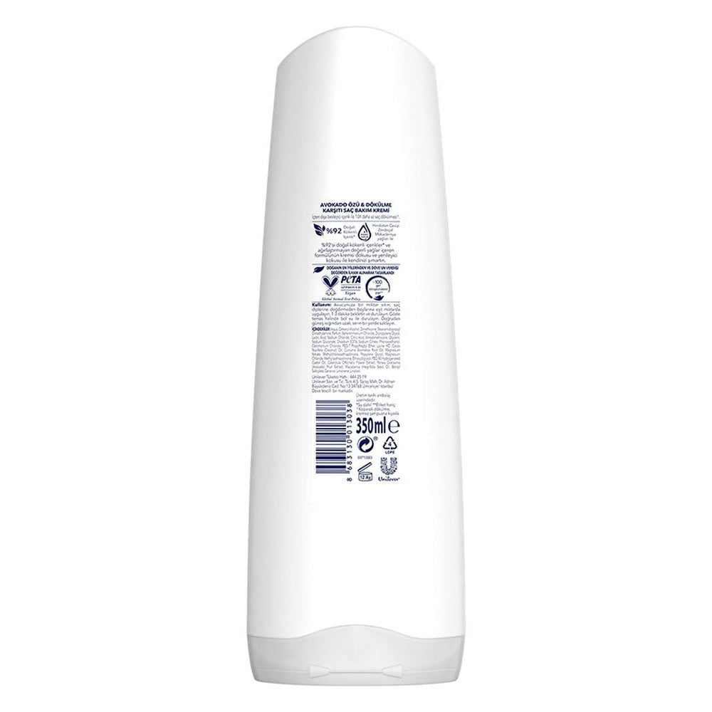 Dove Hair Care Cream - Anti-Hair Loss with Avocado Extract, Natural Ingredients, Vegan, 11.83 fl oz Dove Hair Care Cream - Anti-Hair Loss, Natural & Vegan hair care cream, anti-hair loss, avocado extract, natural ingredients, vegan hair care, recyclable packaging, Dove hair cream, hair nourishment, cruelty-free, eco-friendly, sustainable beauty, hair loss solution, nourishing hair care