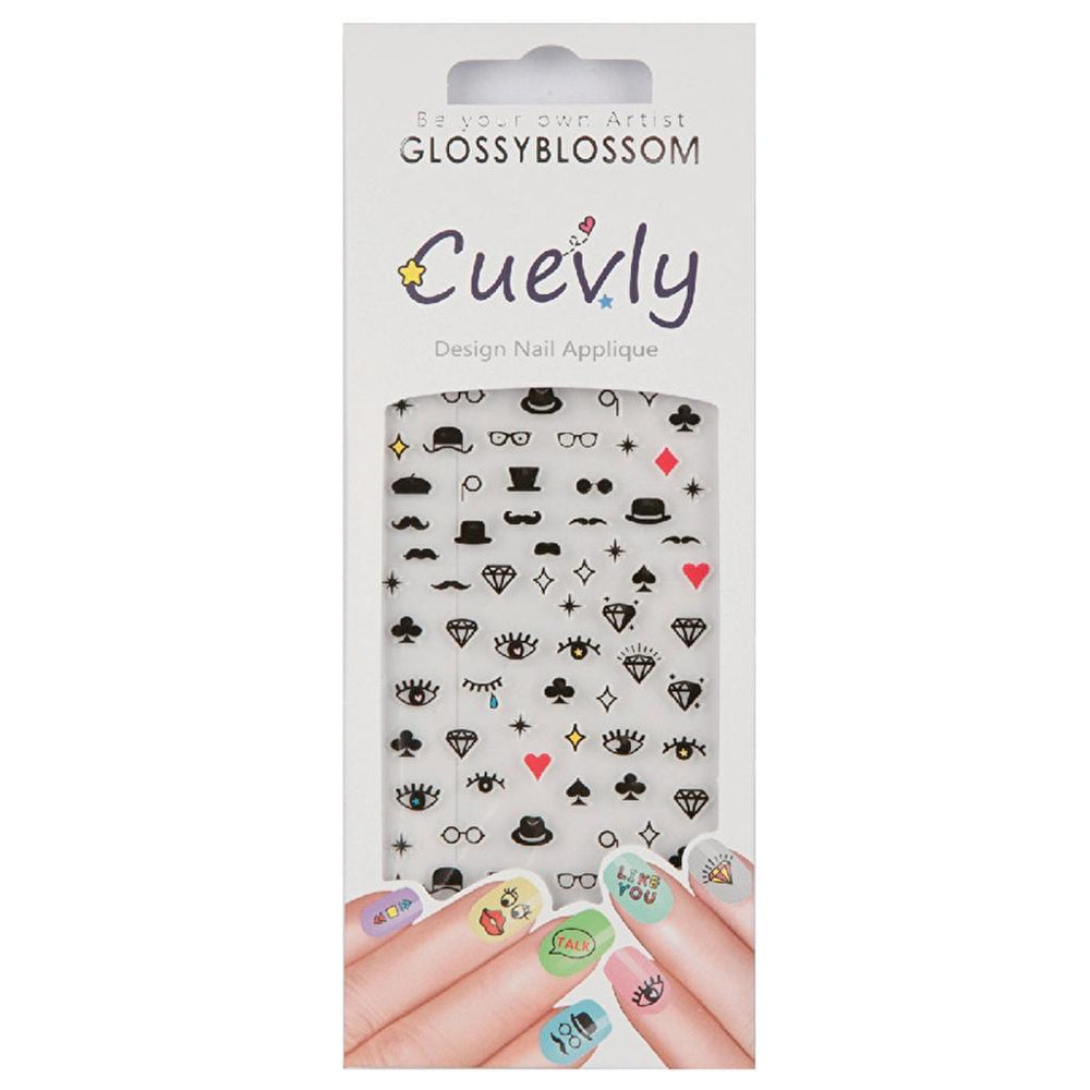 Glossy Blossom Cuevly-96679 Nail Art Stickers 1 Unit