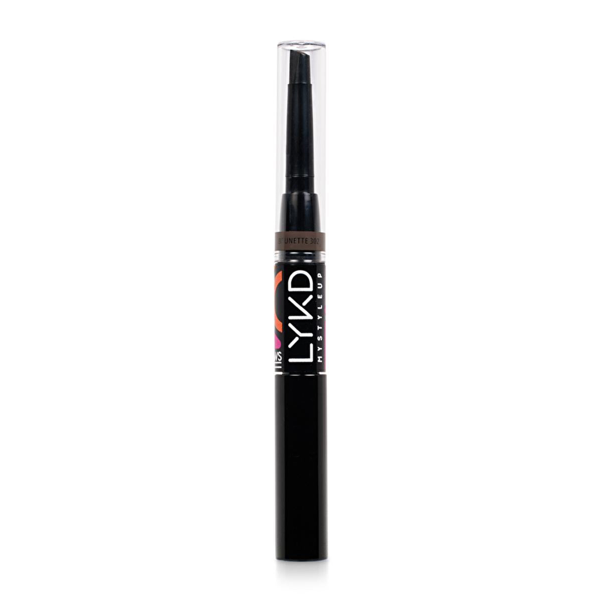LYKD Double Sided Brow Kit Brunette 302 - Precise Eyebrow Grooming with Pencil & Mascara LYKD Brow Kit Brunette 302 - Precise Eyebrow Grooming brow kit, double-sided brow product, eyebrow pencil and mascara, brunette eyebrow shade, LYKD brow kit, eyebrow grooming, beauty essentials, cosmetic products, makeup tools, brow enhancement, precise application, multi-functional beauty products