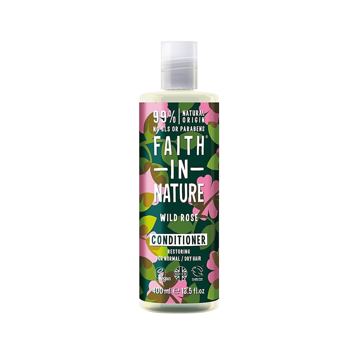 Faith In Nature Wild Rose Nourishing Hair Care Cream for Normal to Dry Hair - 13.53 fl oz Faith In Nature Wild Rose Hair Cream for Dry Hair hair care, nourishing hair cream, repairing hair treatment, natural hair products, wild rose hair care, hair moisturizer, dry hair solution, normal hair care, natural ingredients, hair repair, Faith In Nature
