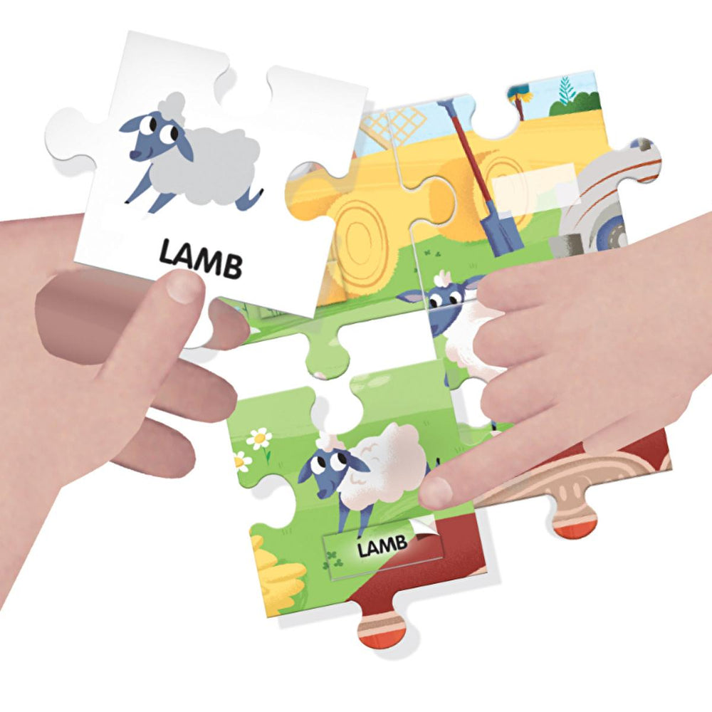 Headu Educational Puzzle for Kids - Farm Theme English Vocabulary Learning Toy for Children Aged 4-8 - view 2