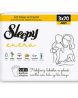 Sleepy Extra Baby Wet Wipes for Sensitive Skin 3 x 70 Pack