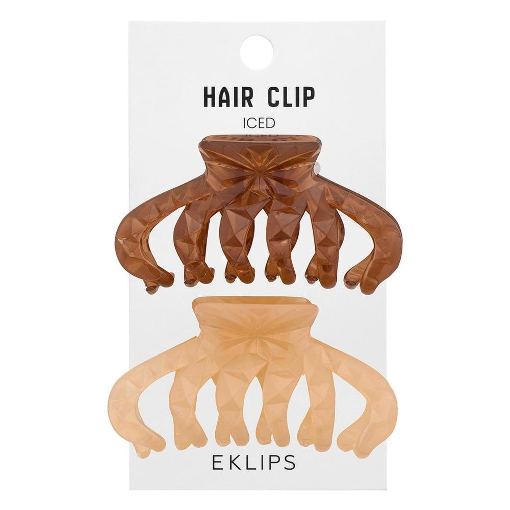 Eklips Frosted Octopus Hair Clips for Secure Hold 2-Pack