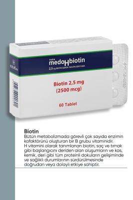 Nutrafarm Medohbiotin 2.5mg Biotin Supplement for Hair, Skin, and Nails - 60 Tablets - image 3