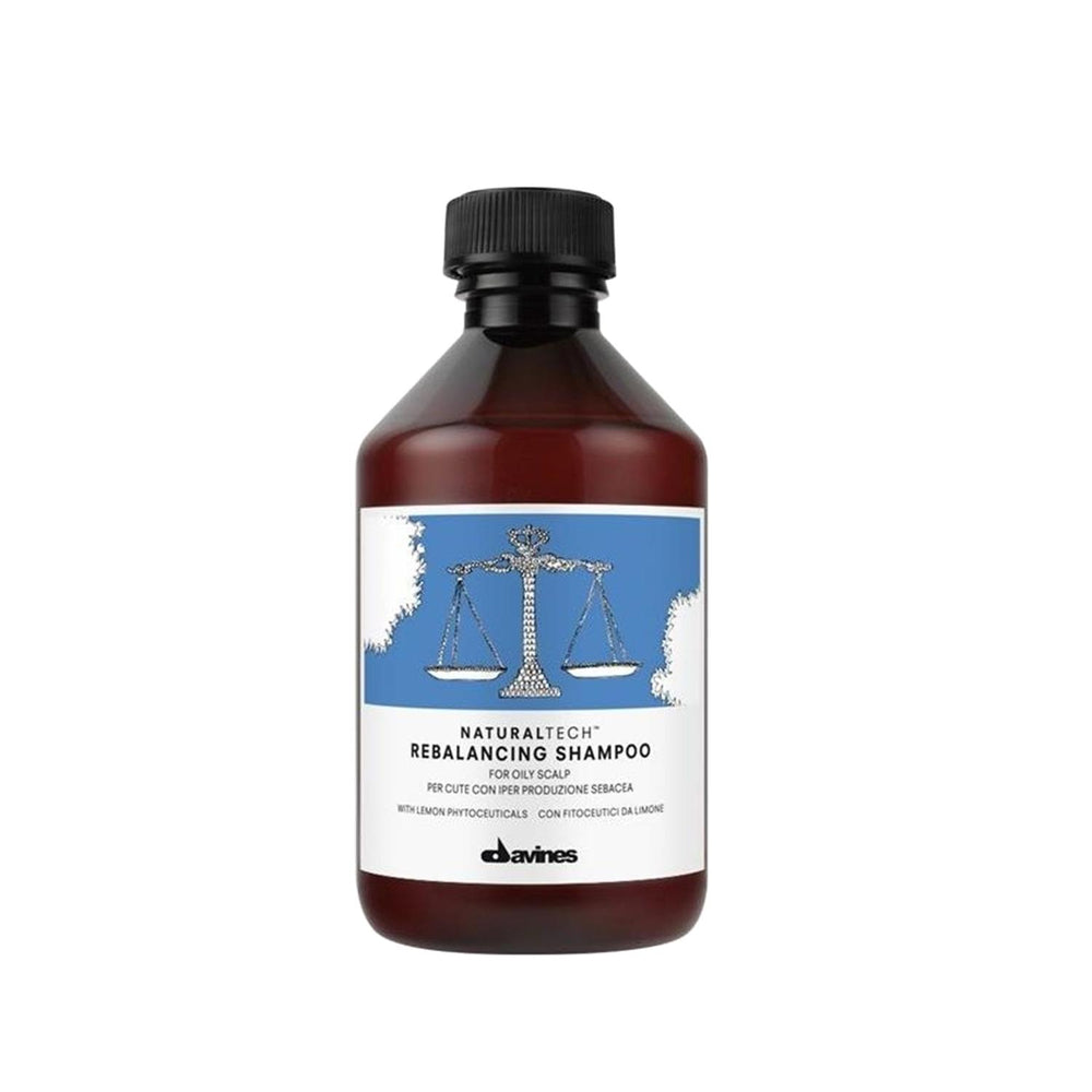 Davines Rebalancing Sebum Shampoo for Oily Hair - 8.45 fl oz, Controls Excess Oil & Promotes Healthier Scalp - Shampoo