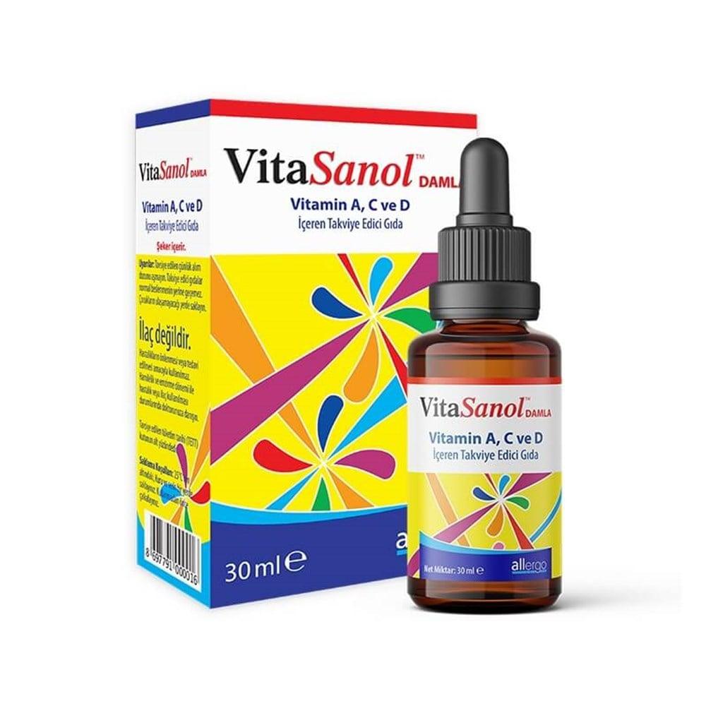 VitaSanol Vitamin A C and D Supplement Drops for Children - Dietary Supplement Drops for Kids Aged 4-10 VitaSanol Vitamin A C D Drops for Kids Vitamin A C and D supplement for children, Dietary supplement drops for kids, VitaSanol ACD3, Children's vitamin supplement, Non-medicinal vitamin drops, Kids health supplements, Vitamin drops for children, Dietary supplements for kids, Immune system support, Healthy bone development, Antioxidant supplements