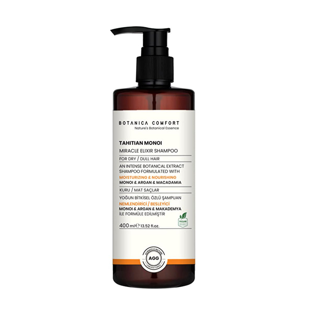 Botanica Comfort Tahitian Monoi Miracle Elixir Moisturizing Shampoo for Dry Hair - 13.53 fl oz, Argan Oil & Monoi - Shampoo