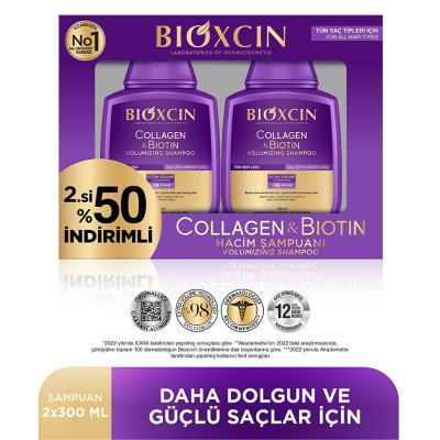 Bioxcin Collagen &amp; Biotin Volume Shampoo 300 ml Advantageous Set of 2 - image 9