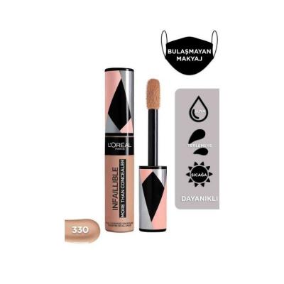 loreal paris infaillible concealer 330 pecan, applicator of loreal paris concealer, swatch of 330 pecan shade L'Oreal Paris Infaillible Concealer - 330 Pecan | 11 ml L'Oreal Paris Infaillible Concealer - 330 Pecan loreal-paris, infaillible-concealer, cosmetic-concealer, full-coverage, 330-pecan, makeup, beauty, flawless-skin, high-coverage, ai-generated