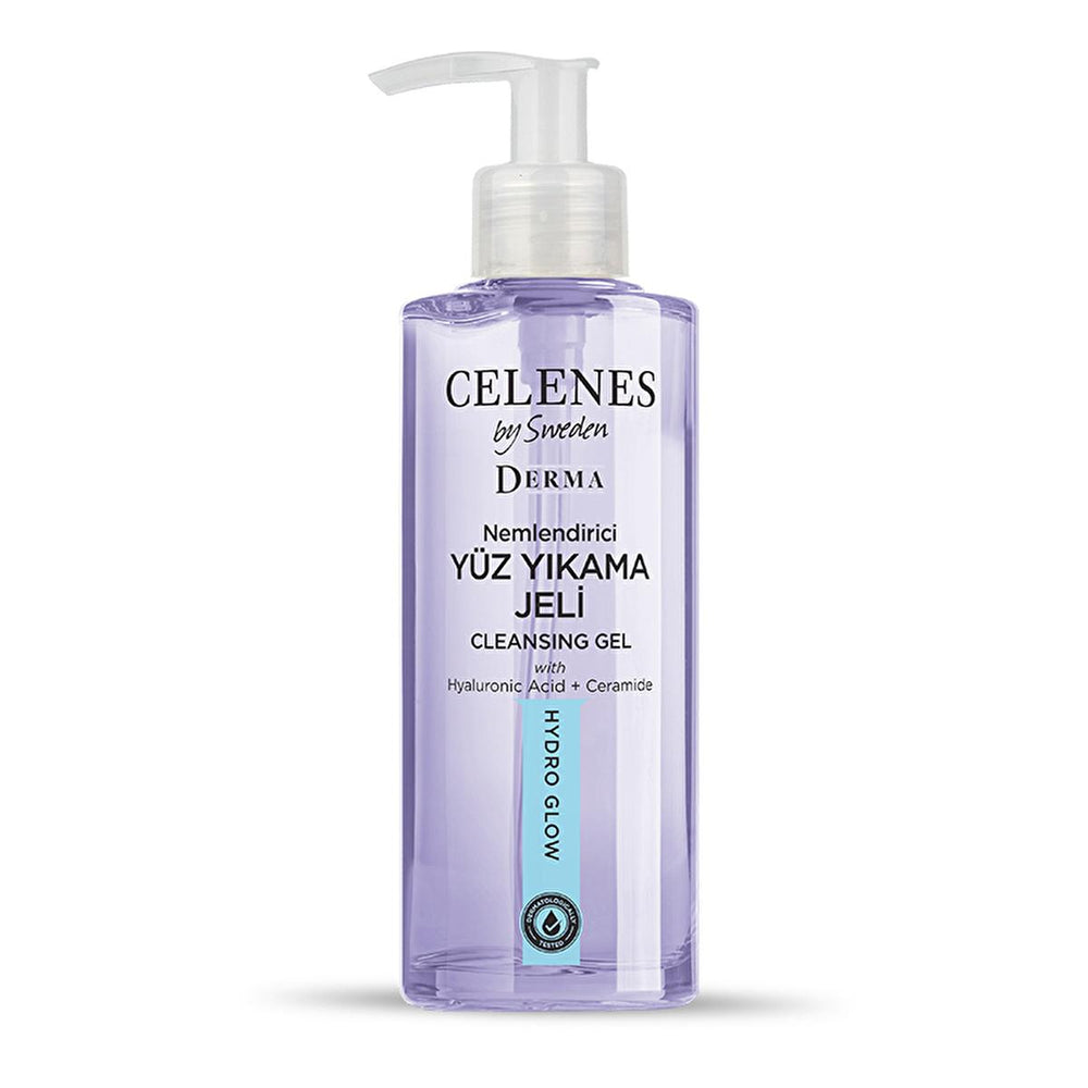 Celenes Hydrating Face Wash Gel with Hyaluronic Acid & Ceramides - 8.45 fl oz, Gentle Daily Facial Cleanser for - Cleanser