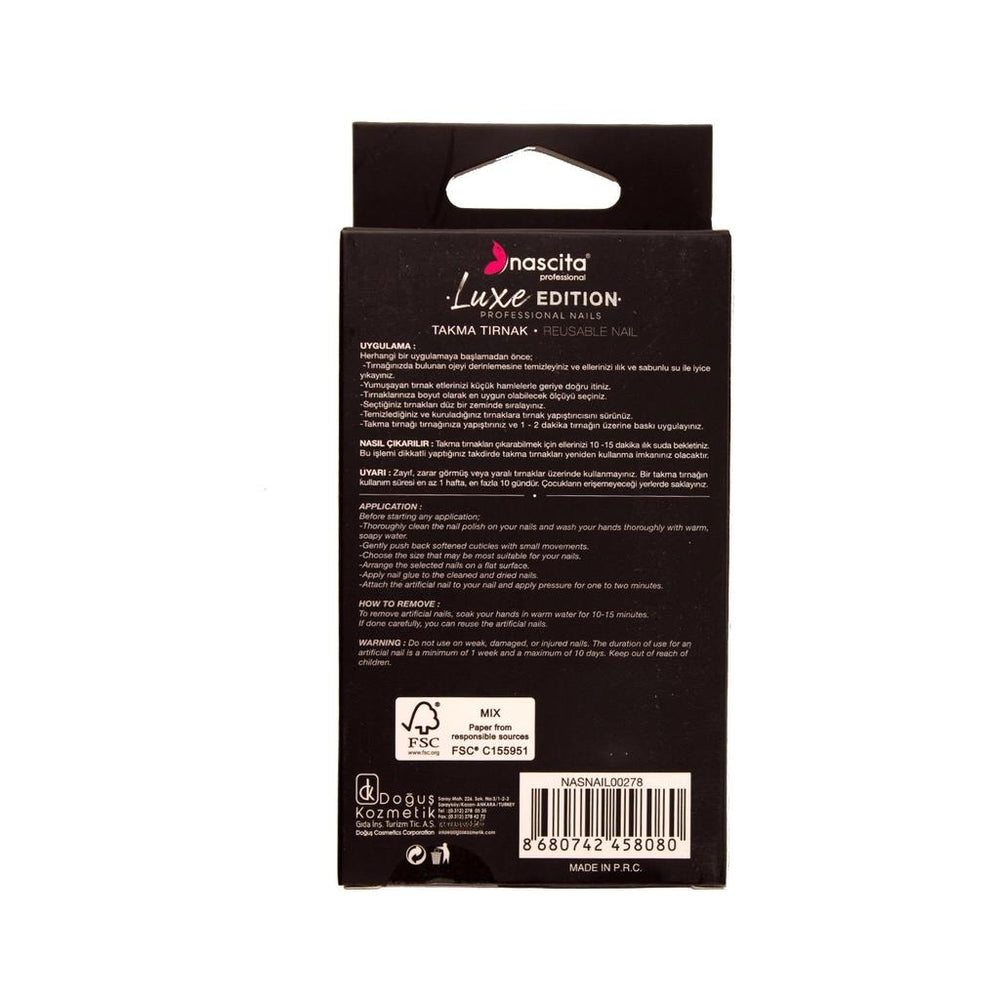 Nascita Luxe Edition Almond Turquoise Press-On Nails 24-Pack