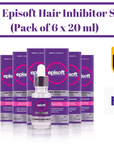 Episoft Hair Inhibitor by Bubbly (Pack of 6) - Hair Reducing Products