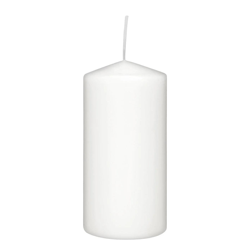 Rubin Licht White Pillar Candle for Home Decor 120x60 mm
