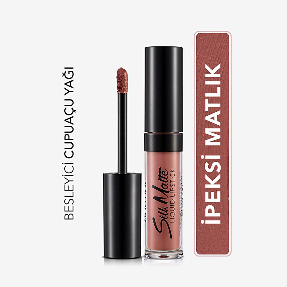 Flormar Silk Matte Liquid Lipstick - Long-Lasting Matte Finish, Nourishing Formula - view 3