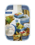 Ideenwelt Blue Storage Container Set of 3
