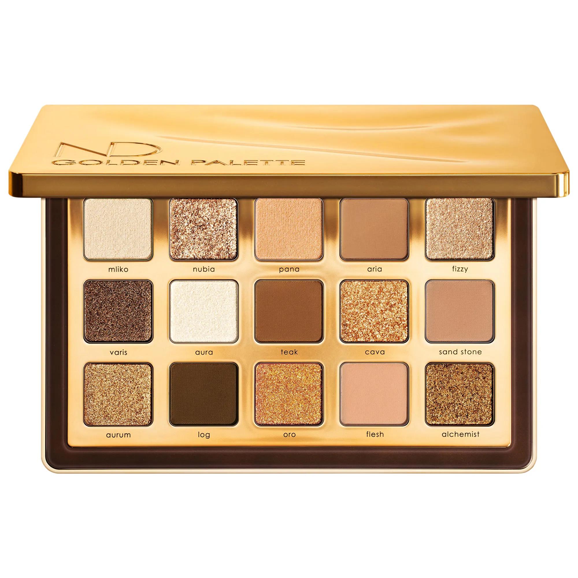 Natasha Denona Golden Eyeshadow Palette - 15 Shade Multi-Finished Eyeshadow for Versatile Eye Makeup Looks, Cruelty-Free and Paraben-Free Natasha Denona Golden Eyeshadow Palette - 15 Shades Golden Eyeshadow Palette, Natasha Denona Gold Palette, Cruelty-free eyeshadow, Paraben-free makeup, Multi-finished eyeshadow palette, Eyeshadow Palette, Makeup for Women, Beauty Essentials, Cosmetic Gifts, Eye Makeup, Professional Makeup Products