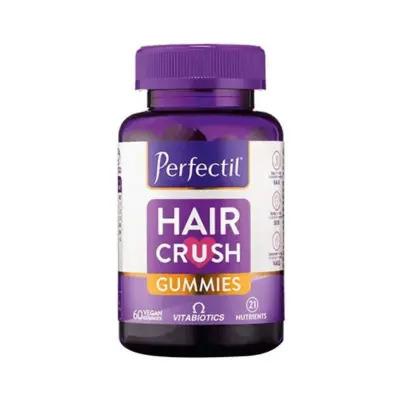 Vitabiotics Perfectil Hair Crush 60 Gummies - Promotes Healthy Hair Growth with Vitamins & Minerals - Vitamin & Supplement