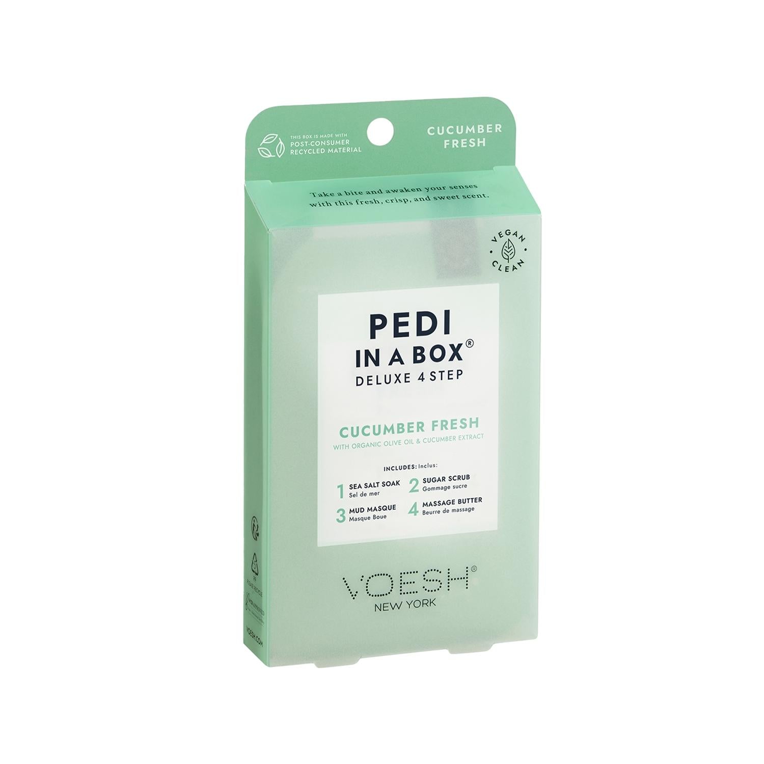 Voesh New York Deluxe Pedicure Kit - 4-Step At-Home Pedicure Set with Cucumber Voesh New York Deluxe Pedicure Kit - At-Home 4-Step Pedicure pedicure kit, at-home pedicure, deluxe pedicure set, cucumber pedicure, Voesh New York pedicure, self-care, pampering, foot care, at-home spa, luxury pedicure, 4-step pedicure, cucumber extract, foot care routine, salon-quality pedicure, affordable luxury