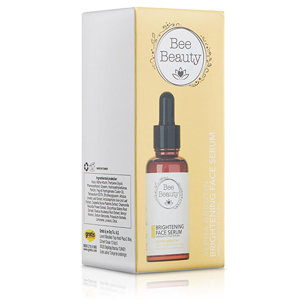 Bee Beauty Alpha Arbutin Brightening Face Serum 30ml - Brightens Skin, Reduces Dark Spots & Hyperpigmentation Alpha Arbutin Serum for Brightening Skin - Bee Beauty Alpha Arbutin Face Serum, Brightening Face Serum, Anti-Aging Skincare, Hyperpigmentation Treatment, Natural Skincare Products, Face Serum, Brightening Skincare, Dark Spot Corrector, Even Skin Tone, Glowing Skin, Skincare for All Skin Types, Antioxidant Face Serum, Protective Skincare, Radiant Complexion, Skincare Essentials
