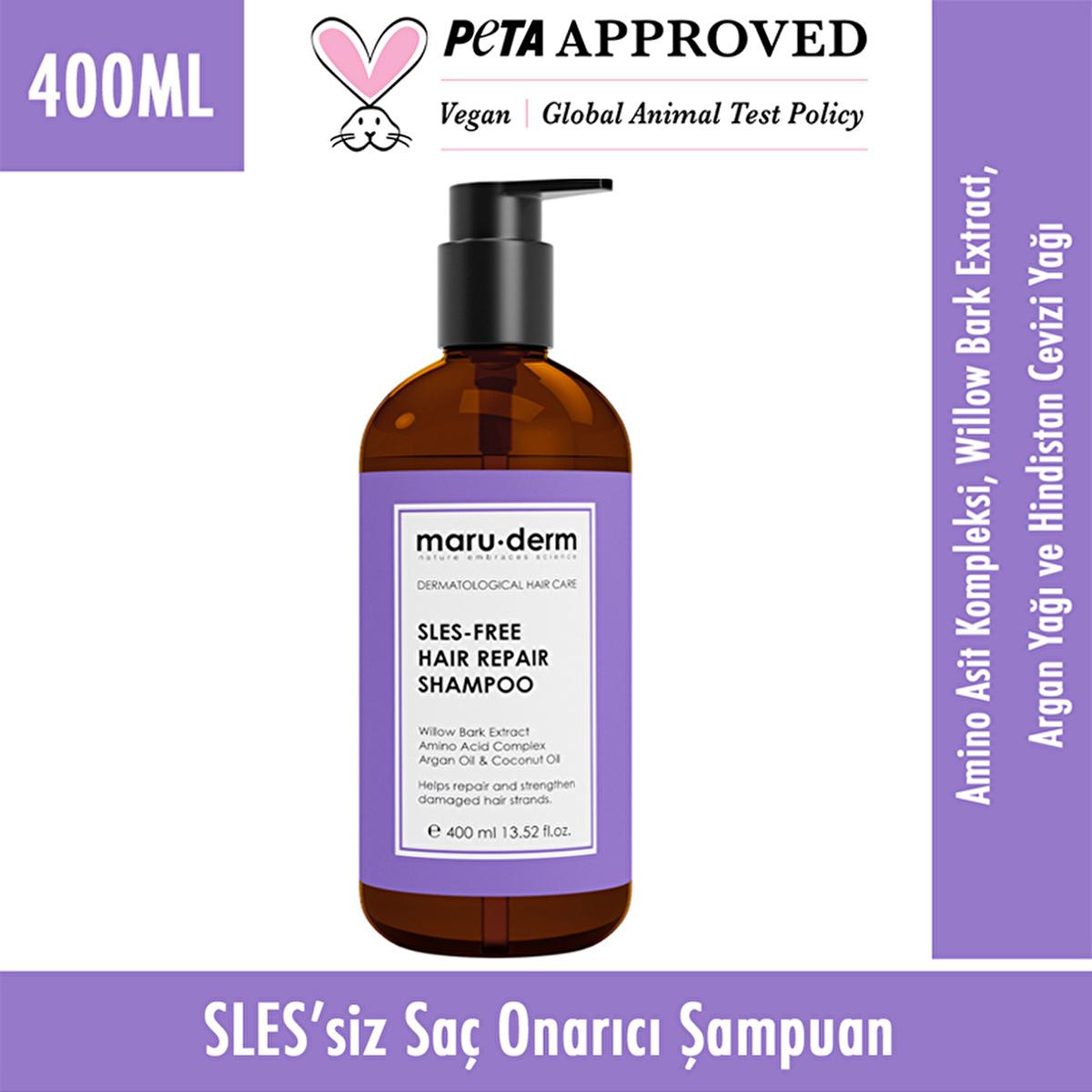 Maruderm Sulfate-Free Shampoo with Argan Oil & Coconut Oil for Damaged Hair - 13.53 fl oz Maruderm Sulfate-Free Shampoo for Damaged Hair - 13.53 fl oz sulfate-free shampoo, hair repair shampoo, argan oil shampoo, coconut oil shampoo, restorative hair care, damaged hair care, natural hair care, sulfate-free hair care, hair nourishment, hair repair, healthy hair, hair growth, Maruderm, hair care products