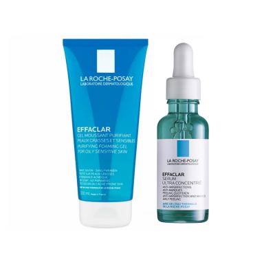 La Roche-Posay Effaclar Acne Treatment Kit: Pore Minimizing Serum &amp; Salicylic Acid Cleanser for Oily, Blemish-Prone Skin La Roche-Posay Effclar: Acne Treatment for Clear, Oily Skin La Roche Posay Effaclar, acne treatment set, oily skin skincare, pore minimizing serum, blemish control, salicylic acid cleanser, exfoliating face serum, hypoallergenic skincare, oil free face wash, skin clarifying set, acne treatment, oily skin, blemishes, pores, salicylic acid, exfoliating, hypoallergenic, skincare, face wash, 