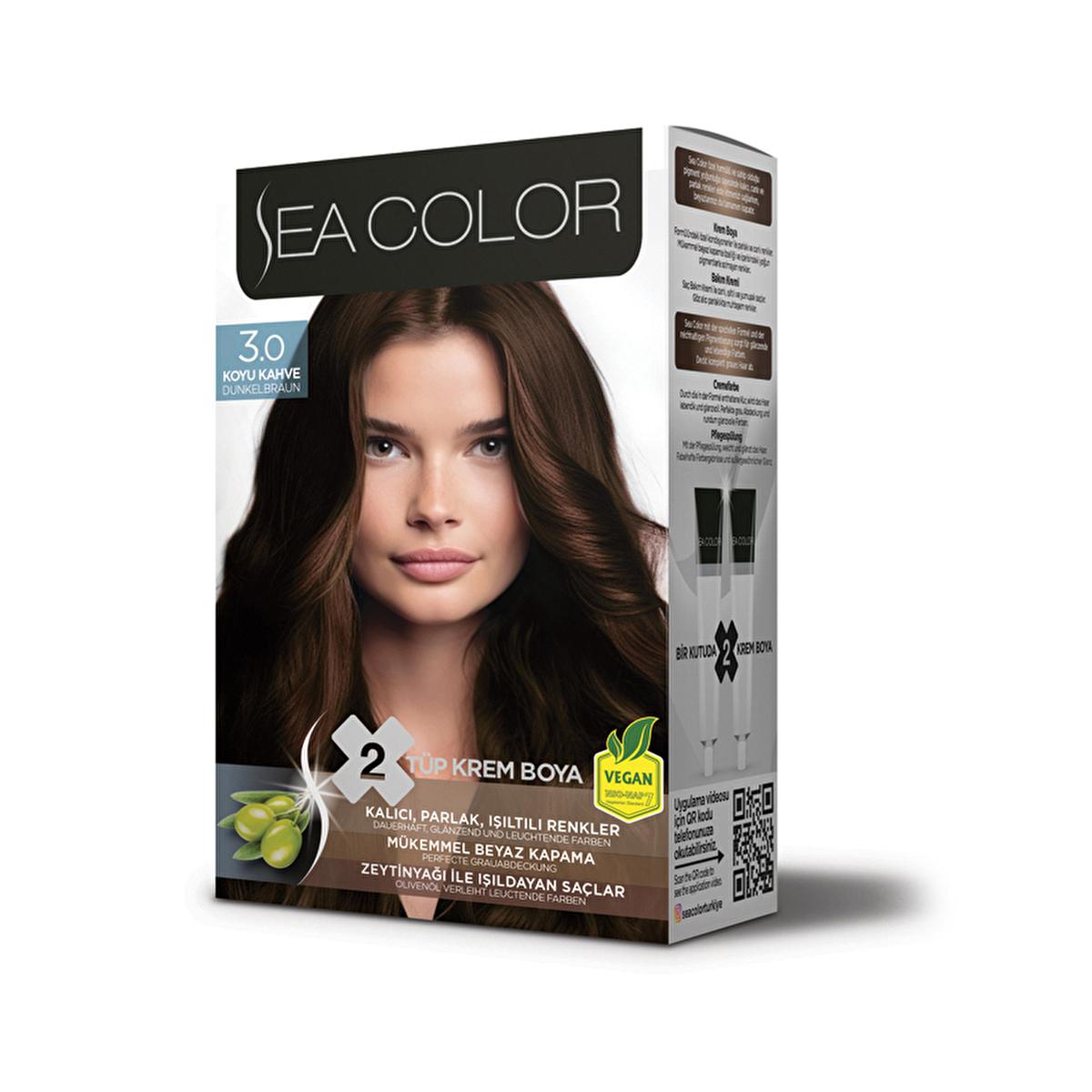 Sea Color Boya: Dark Brown Olive Oil Hair Dye for 100% Gray Coverage, Permanent Color & Shine Sea Color Boya: Dark Brown Hair Dye - Gray Coverage & Olive Oil Hair dye, Permanent hair color, Gray coverage hair dye, Olive oil hair dye, Dark brown hair dye, Saç boyası, Hair coloring, Boya Koyu Kahve, Hair color with olive oil, hair color, olive oil, permanent color, gray hair, hair dye for gray hair, dark brown, koyu kahve, hair nourishment, hair shine, Hair, Beauty, Personal Care, Hair Care, Gifts for women, 