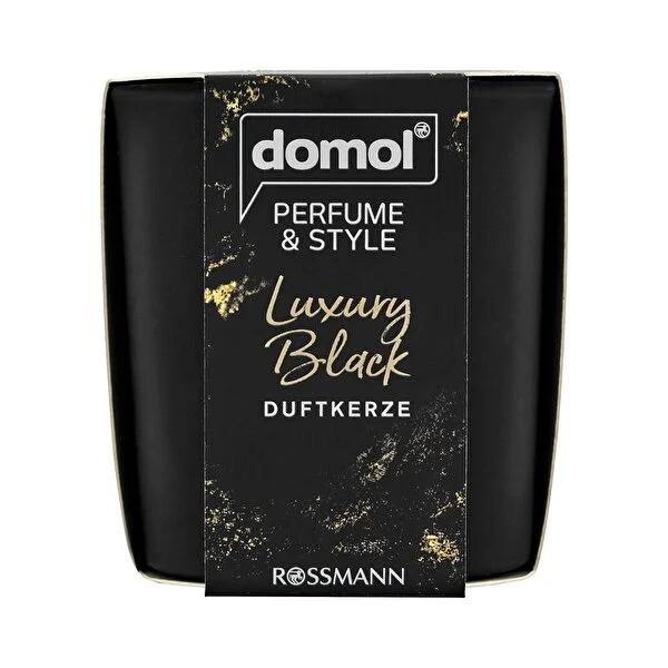Domol Luxury Black Scented Candle - Relaxing Apple Blossom & Cotton Fragrance | 25 Hour Burn Time Domol Luxury Black Scented Candle | Apple Blossom & Cotton scented candle, fragrance candle, luxury candle, black candle, apple blossom candle, cotton scented candle, home fragrance, aromatherapy candle, relaxing candle, gift candle, candle, relaxing, stress relief, home decor, warm ambiance, mood enhancement, apple blossom fragrance, white flower notes, cotton scent, long burn time, elegant design, relaxation,