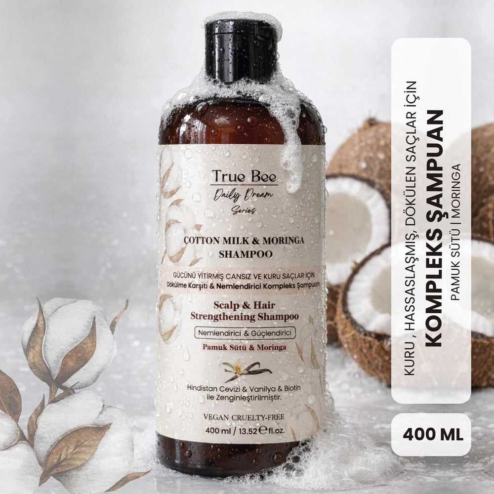 True Bee Cotton Milk & Moringa Complex Shampoo 400 ml