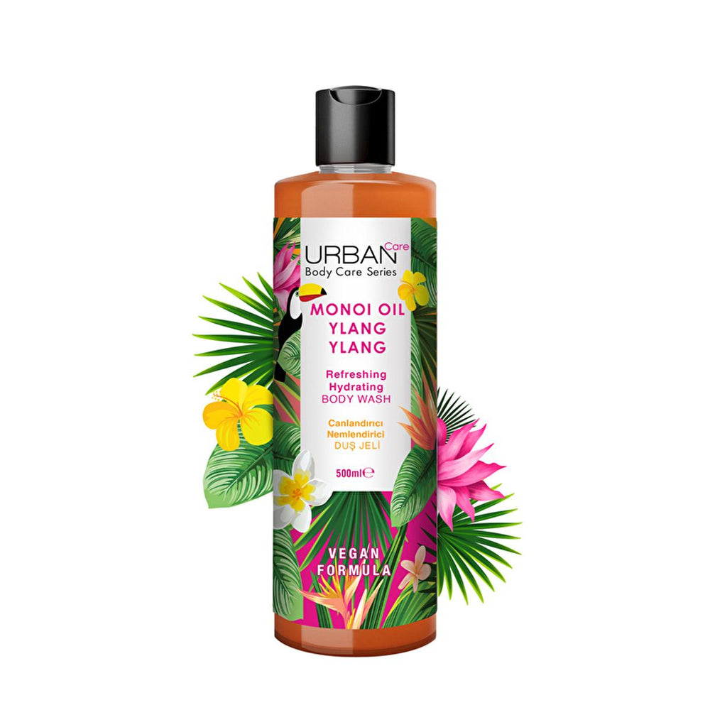 Urban Care Monoi Oil & Ylang Ylang Moisturizing Shower Gel - Vegan, Paraben-Free, 16.91 fl oz - Cleanser
