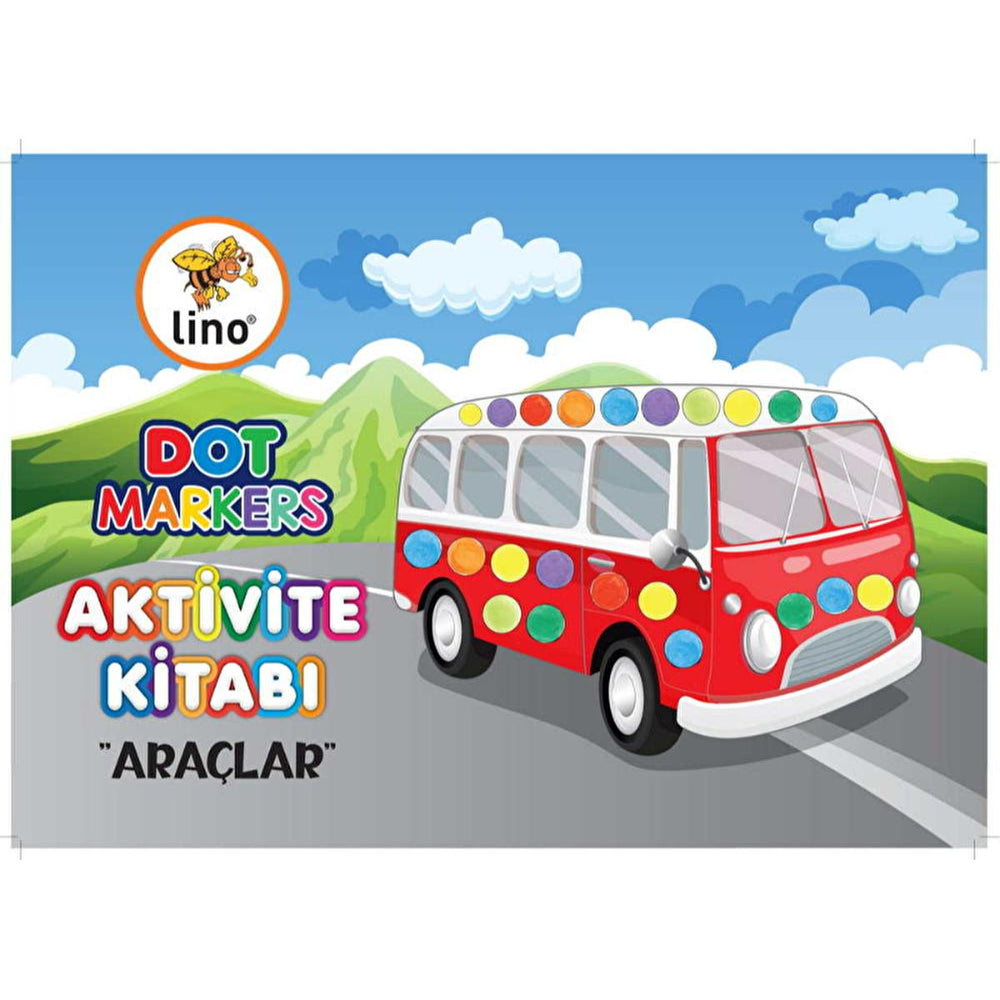 Lino Dot Marker Coloring Book: Vehicle Theme - Fine Motor Skills Activity for Toddlers & Preschoolers - Early Childhood Education Lino Dot Marker Book: Vehicle Theme - Fine Motor Skills Fun! dot marker coloring book, dot marker activity book, children's dot art, fine motor skills activity, toddler coloring book, preschooler art supplies, vehicle coloring book, dot markers for kids, early childhood education, nokta kalemleri boyama, fine motor skills, hand-eye coordination, early learning, vehicles, cars, tr