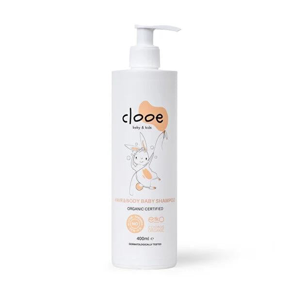 Clooe Organic Baby Shampoo 400ml - Tear-Free, Gentle Natural Baby Wash for Sensitive Skin - Paraben & Sulfate Free Clooe Organic Baby Shampoo - Tear-Free & Gentle organic baby shampoo, natural baby wash, tear-free baby shampoo, gentle baby shampoo, baby shampoo for sensitive skin, paraben free baby shampoo, sulfate free baby shampoo, organic baby bath products, baby hair and body wash, best organic baby shampoo, organic shampoo, natural baby products, tear free shampoo, gentle shampoo, sensitive skin, parab