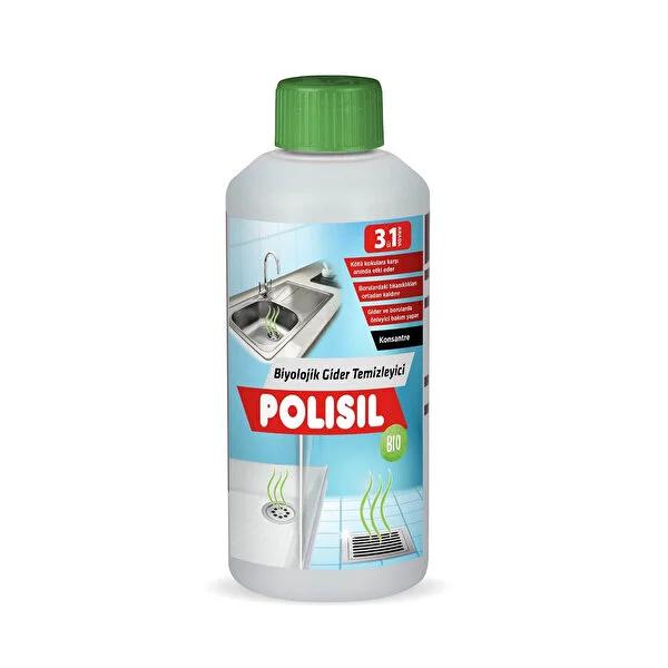 Polisil Biological Drain Cleaner & Odor Eliminator - 500ml, Enzyme-Based Clog Remover for Kitchen & Bathroom Pipes Polisil Biological Drain Cleaner - Enzyme-Based Clog Remover biological drain cleaner, enzymatic drain cleaner, drain maintenance product, odor eliminator for drains, clog remover, eco-friendly drain cleaner, enzyme-based drain cleaner, kitchen drain cleaner, bathroom drain cleaner, pipe maintenance, non-corrosive drain cleaner