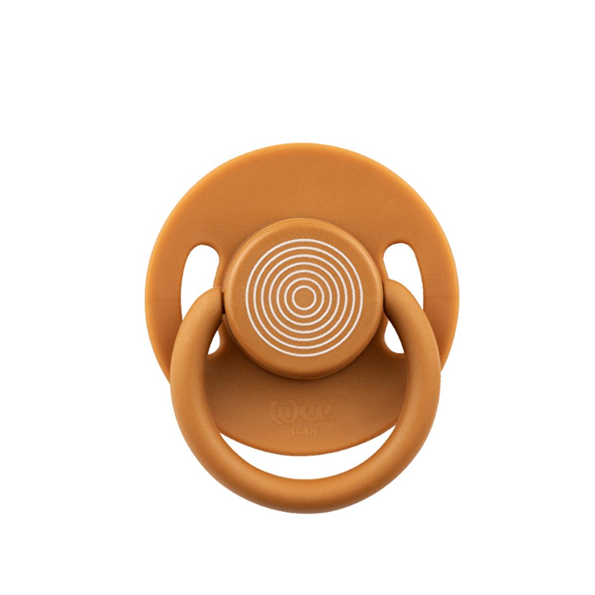 Wee Baby Cool Yuvarlak Uçlu Emzik No: 3 - Taba - Baby Pacifier for 18 Months+, Silicone, Orthodontic Design Wee Baby Pacifier for 18+ Months - Silicone & Orthodontic baby pacifier, silicone pacifier, orthodontic pacifier, pacifier for 18 months old, round shaped pacifier, baby comfort, baby soothing, baby safety, Wee Baby products