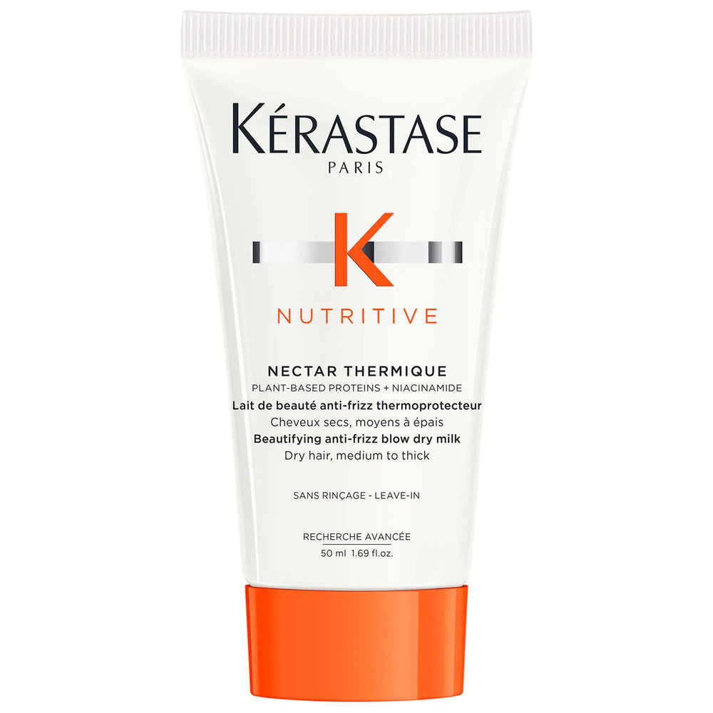 Kerastase Mini Nutritive Heat Protecting Styling Cream for Dry Hair - Nourishing Leave-in Cream with Heat Protection up to 450°F Kerastase Heat Protecting Styling Cream for Dry Hair heat protecting styling cream, dry hair care, anti-frizz hair cream, leave-in conditioner for dry hair, hair nourishment and protection, kerastase, hair care products, leave-in styling cream, dry hair solution, hair protection, nourishing hair cream, frizz reduction, hair shine enhancement